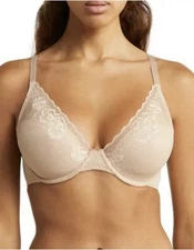 Natori full fit convertible bra 34DD cameo rose underwire feminine lingerie