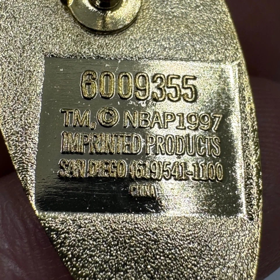 Винтажный 1997 WNBA лиги логотип эмали лацкан заколка красный синий белый официальный лицензированный - Изображение 4 из 4