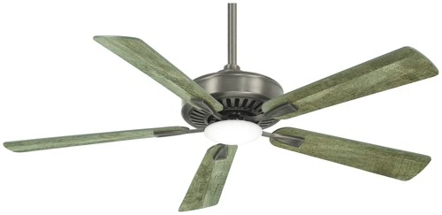 Minka Aire Contractor LED 52" Ceiling Fan - Savannah Gray 5-Blade Remote Control - Picture 1 of 2