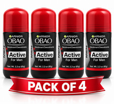 Garnier Obao Roll On Classic Mens Deodorant - 2.3 oz (Red) 4 pack