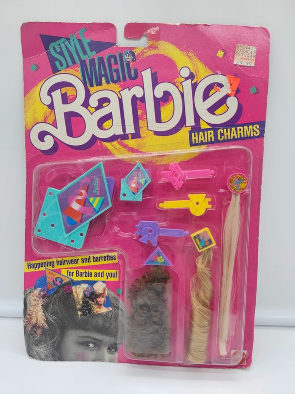 Style Magic Superstar Barbie Doll Hairpieces and Charms 1988 #1