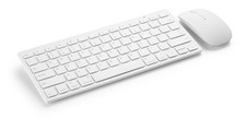 Mason West Slim Wireless Keyboard and Mouse Combo - White - for Desktop/Laptop/W