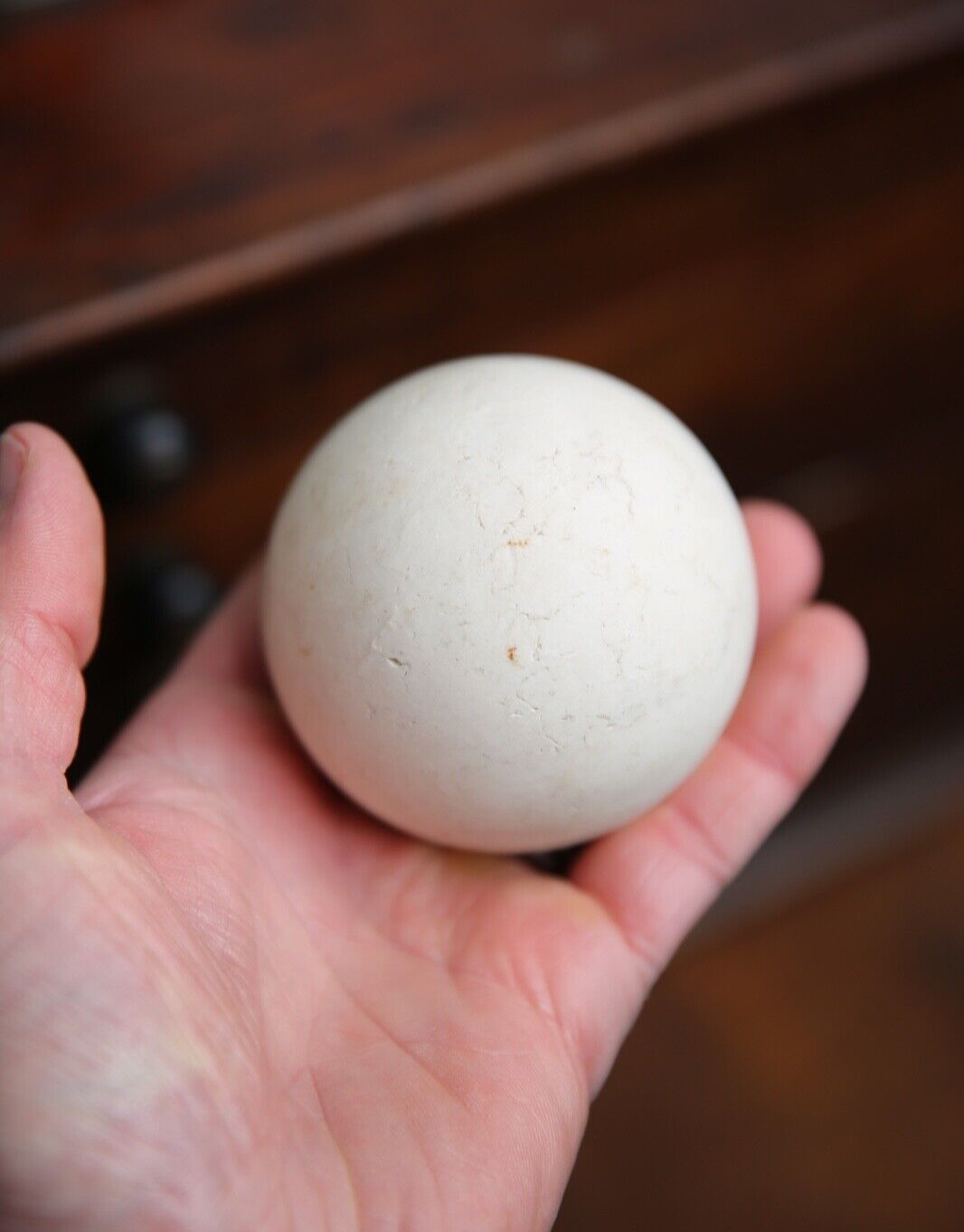 1900s Old Antique Vintage Croquet Ball Shot Put 1.5 lb primitive sporting good