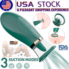 Tongue Oral Clit Clitoris Nipple Licking Sucking Vibrator Sex Toys Women