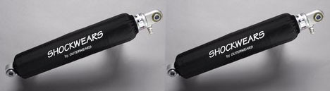 OUTERWEARS SHOCKWEARS,SPRING COVERS (2) FOR POLARIS RZR,SPORTSMAN,FRONT & REAR - Picture 1 of 3