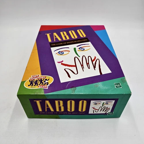 Vintage TABOO By Milton Bradley 4015 | Party Board Game 1989 | 100% Complete VG+