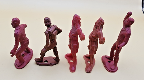 Vintage 1950's Marx Pirate Figures 2.5" to 2.75" Tall. - Picture 3 of 8
