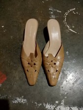 Naturalizer For Women Size 6.5 Slip ONS Tan Color Made In Brazil Leather Uppers