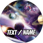 Space Cake Topper Party Deco Edible Birthday Custom Personalised Planets Moon