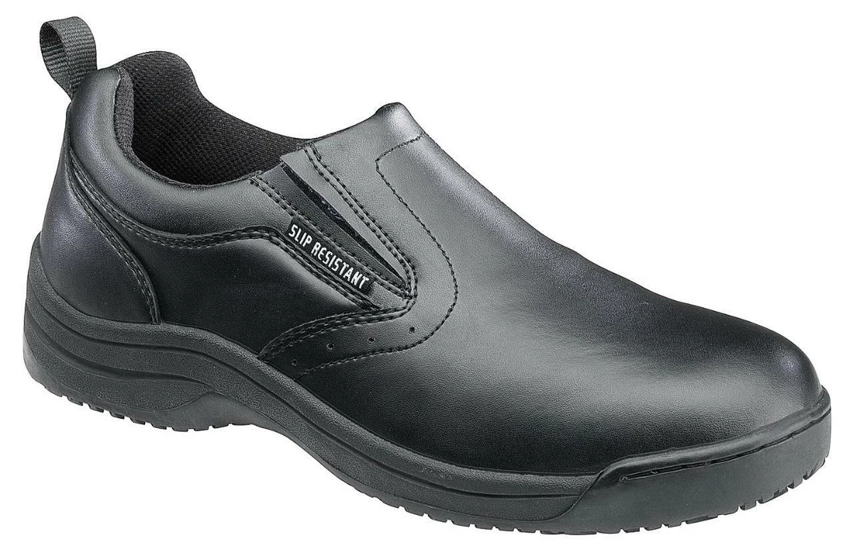 Skidbuster Womens Slip Resistant US 8.5 Slip On Black Action Shoes S5077W FAST