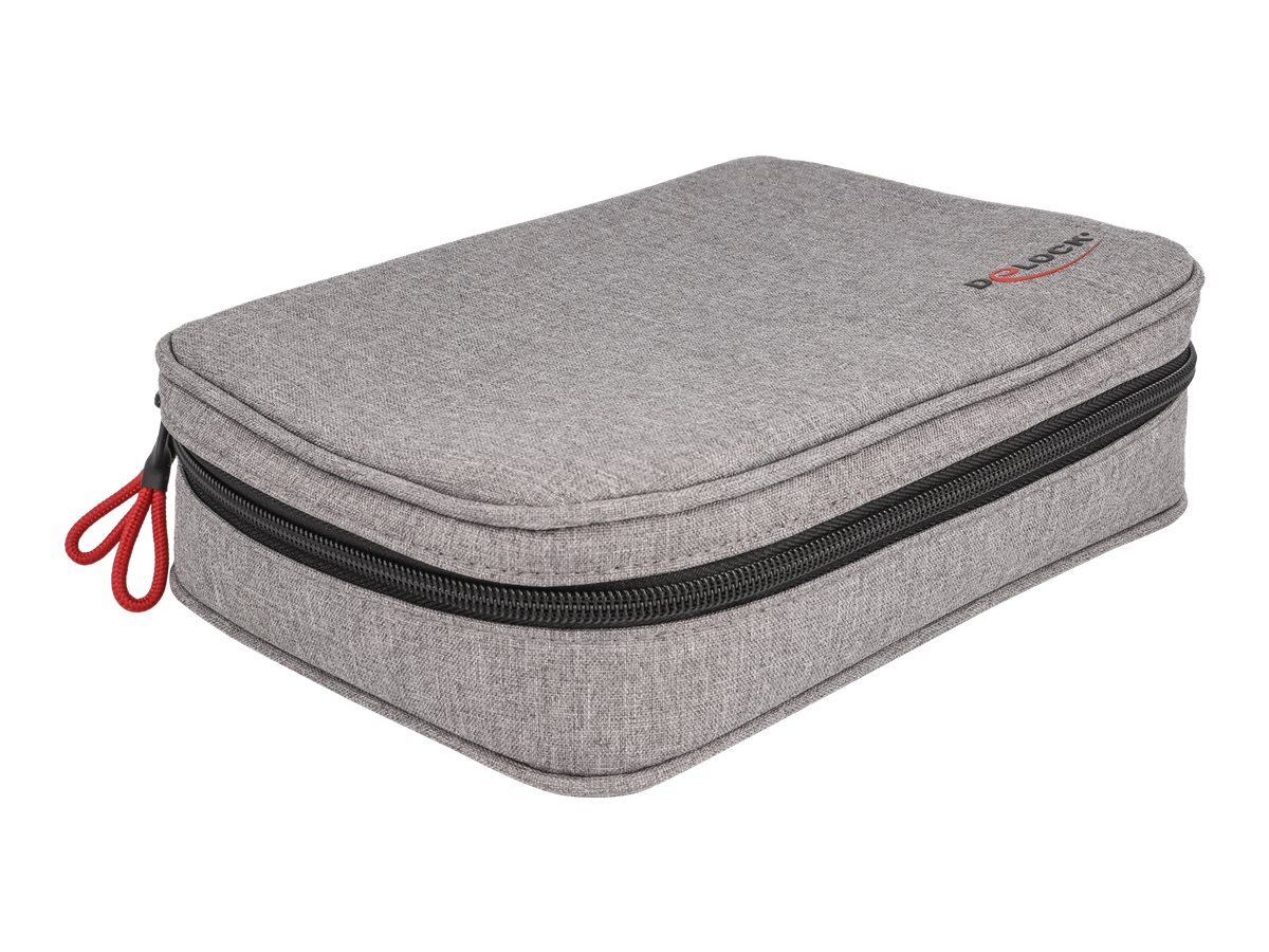 Delock Organiser bag polyester grey grey Bag 18412