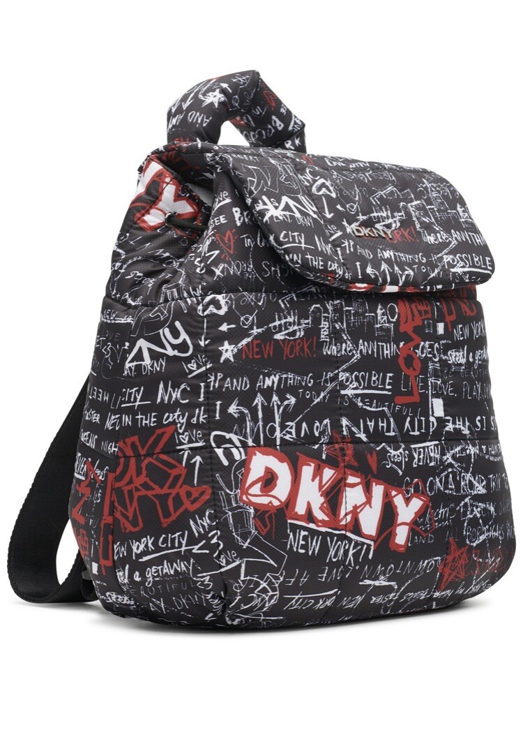DKNY Giania Backpack DKNY Giania Backpack, NWT Silver with Black | eBay main image 4