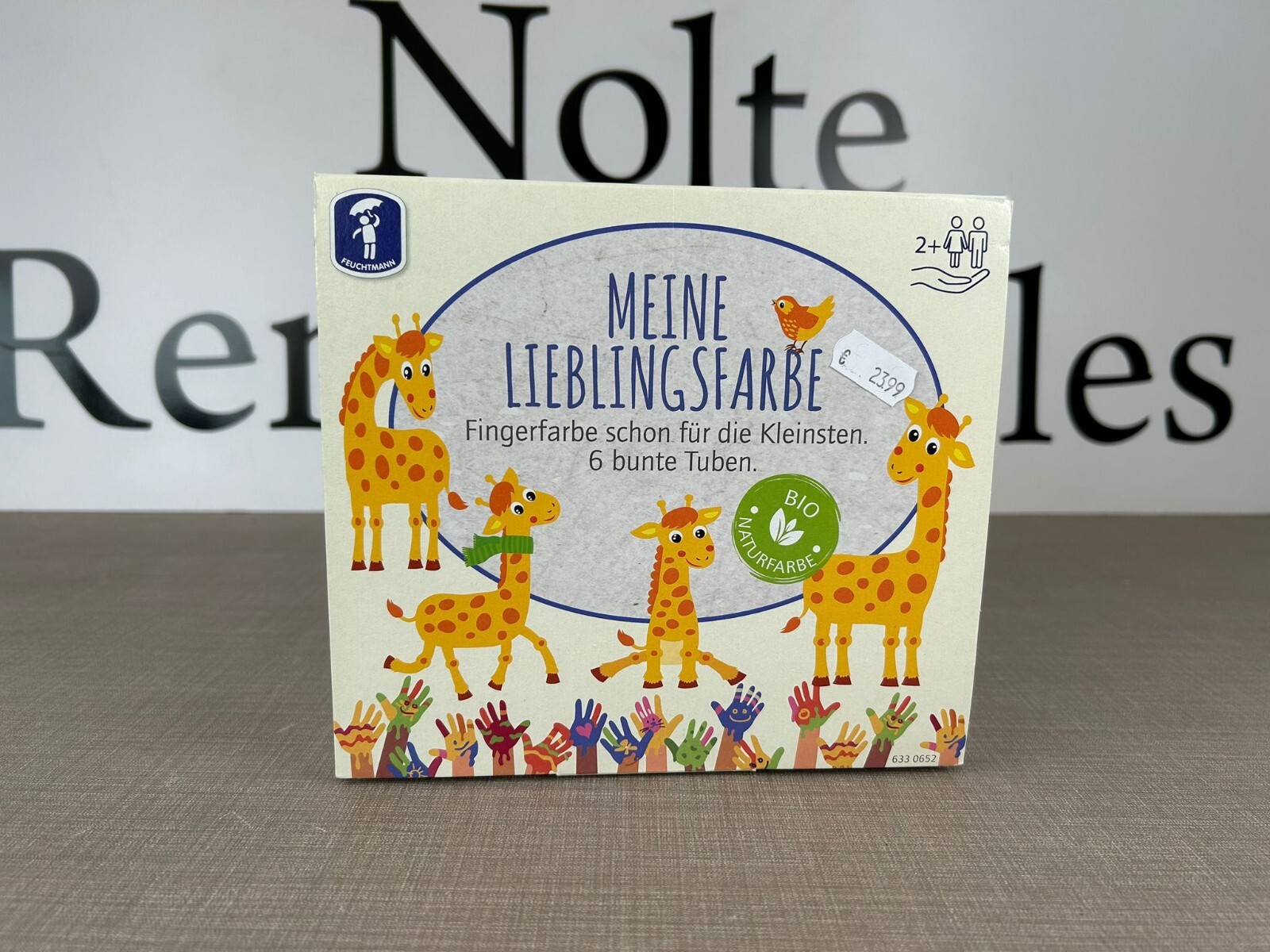 Feuchtmann Meine Lieblingsfarbe, Fingerfarbe, 6 Farben, BIO