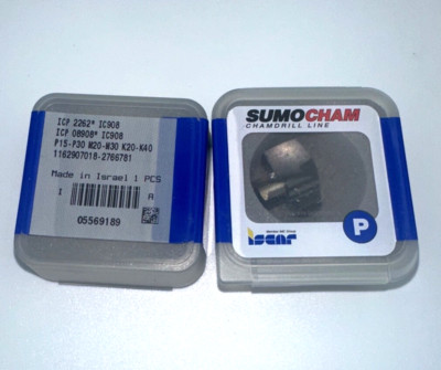 ISCAR SUMOCHAM REPLACEABLE. DRILL TIP ICP 2262 IC908 ICP08908 .8908''  QTY 1