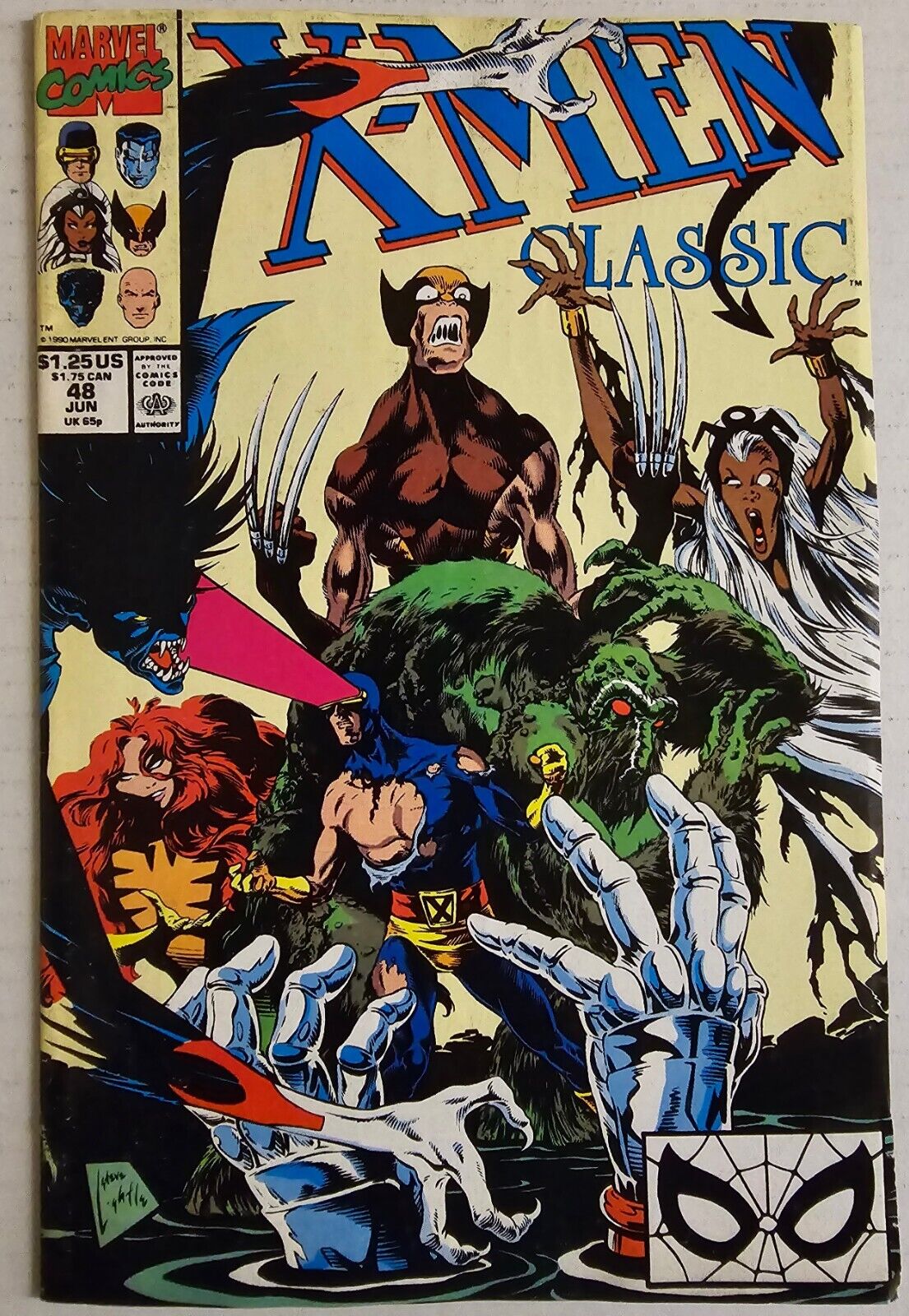 X-Men Classic #48 (1990, Marvel) Steve Lightle Art