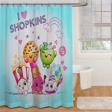 Shopkins, 72" x 72" - "I Love Shopkins" Fabric Shower Curtain