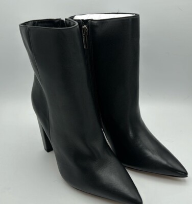 Vince Camuto Women s Size 7 M  Membidi Black Leather Ankle Boots