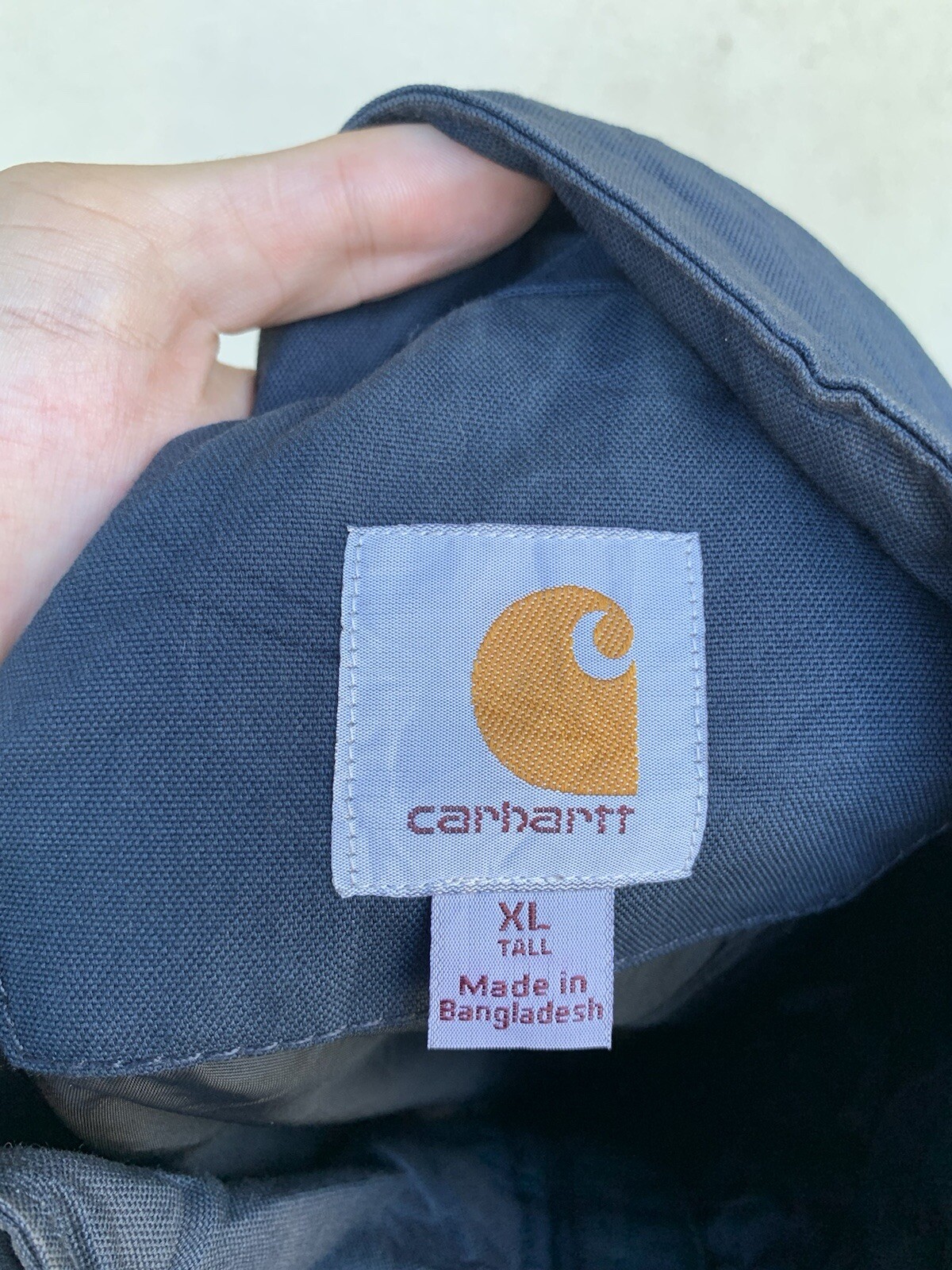 Vintage Navy Carhartt Detroit workwear jacket coat image 5
