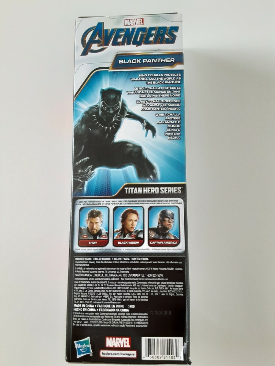 BLACK PANTHER Marvel Avengers Titan Hero Series 12 Inch Hasbro