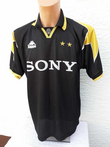 Juventus Turin Trikot Shirt Jersey Del Piero 1995/96 Maglia Kappa Sony XL L 3rd - Afbeelding 1 van 4