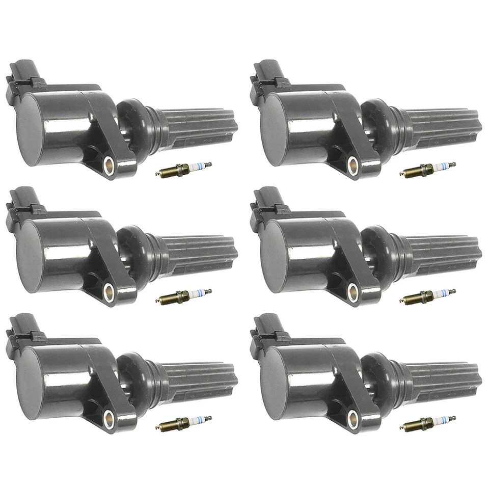 For Lincoln LS 3.0L 00-02 FD496 Ignition Coil & Bosch Double Iridium Spark Plug - Image 2 of 4