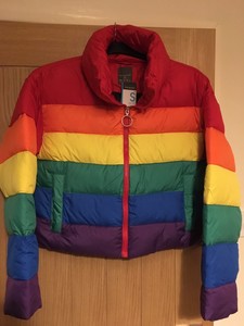 rainbow puffer jacket uk
