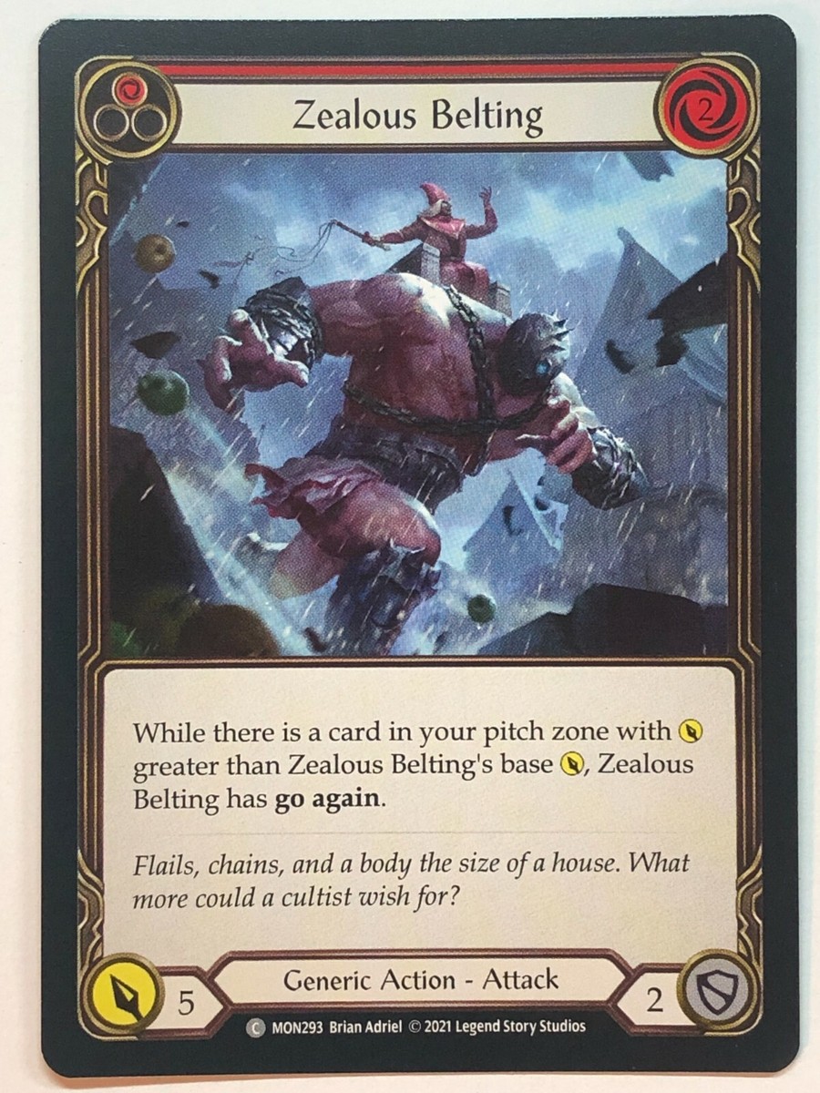 Flesh And Blood Monarch Zealous Belting (Red) MON293 1st Edition