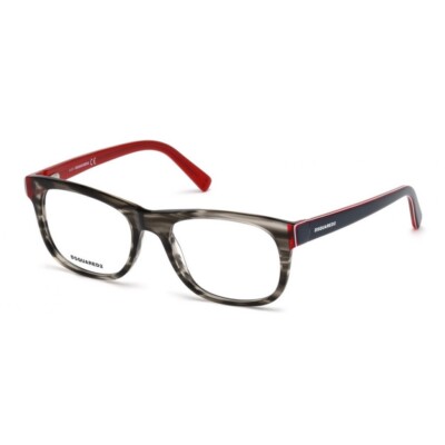 DSQUARED2 DQ5217 020 Gray/Other Plastic Optical Eyeglasses Frame 52-18-140  DQ RX