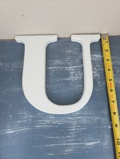 Large "U" White Single Letter-Wall Decoration-Letters/Words Wall Hanging 7.75"