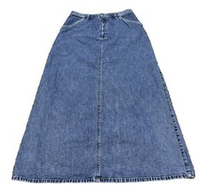Liz Claiborne Denim Jean Skirt A Line Sz 12 100 Cotton