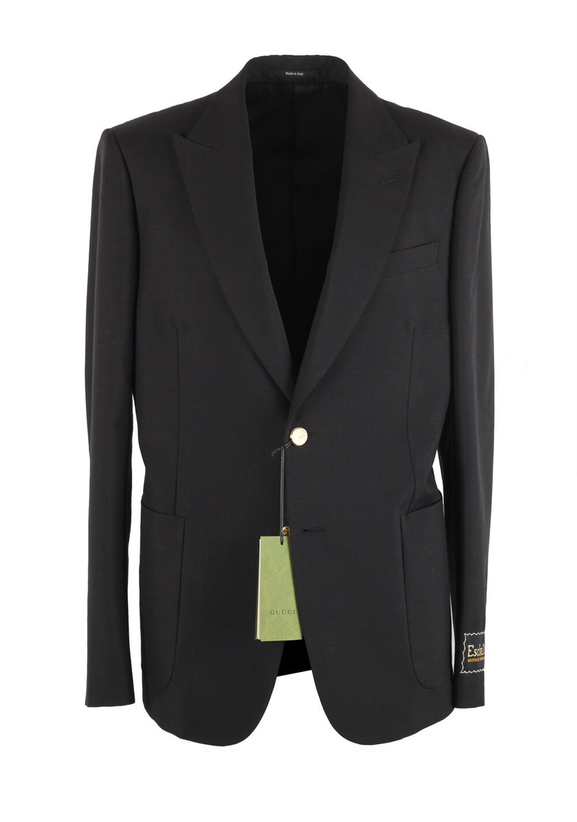 【関税込み】gucci 'Morsetto' blazer Gucci Black Blazer Sport Coat Size 50 / 40R U.S. Jacket