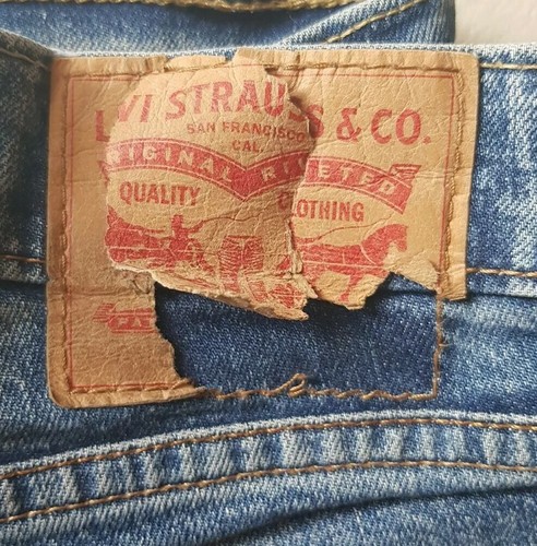 LEVIS 511 JEANS Mens W 32 L 31 Vintage Blue Denim Red Tab Skinny Fit (94) - Picture 5 of 12