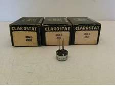 VINTAGE CLAROSTAT 383-5-250-S CONTROL (LOT OF 3) NIB