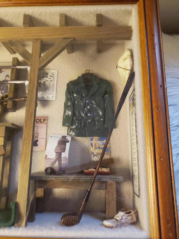 ПОТРЯСАЮЩИЙ!! Специальный дисплей для гольфа Shadowbox 3D 21x14x5 Pro Shop/Cave/Office USGA - Изображение 4 из 4