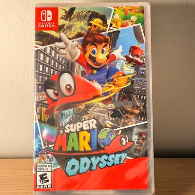 Brand New Factory Sealed Super Mario Odyssey Nintendo Switch Video Game Bros