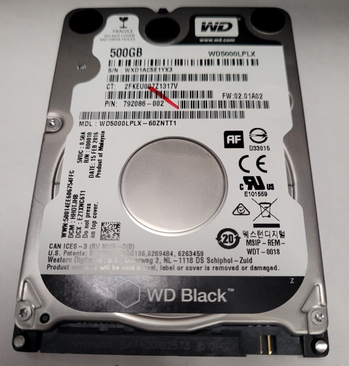 Western Digital WD Black WD5000LPLX 500GB Internal 7200RPM 2.5 HDD for sale online | eBay Western Digital WD Black WD5000LPLX 500GB Internal 7200RPM 2.5 HDD for sale online | eBay