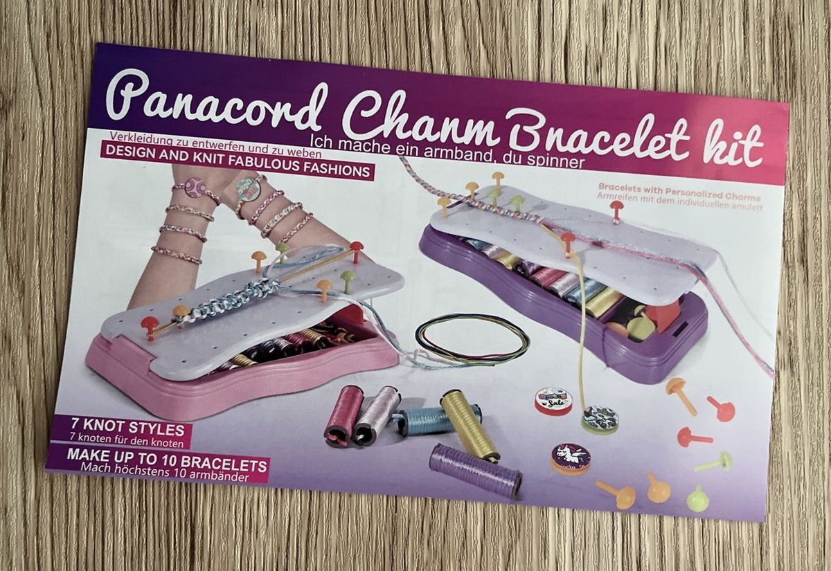 Friendship Paracord Charm Bracelet Making Kit for Teen Girls Ages