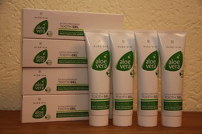 94,73 /L 4 x LR Aloe Vera Extra Freshness Tooth Gel 100 ml  Zahnpasta Zahngel