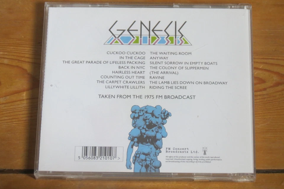GENESIS: The Legendary Lamb Lies Down on Broadway 1975 Wembley FM Broadcast CD - Image 2 of 3