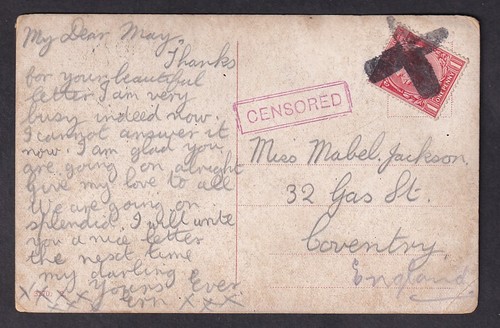 GB WW1 1914-18 Maritime SHIP CENSOR POSTMARKS Covers + PPCs Naval..PRICED SINGLY - Picture 26 of 31