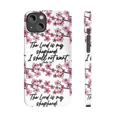 The Lord is my Shepperd. Slim Phone Cases, Case-Mate