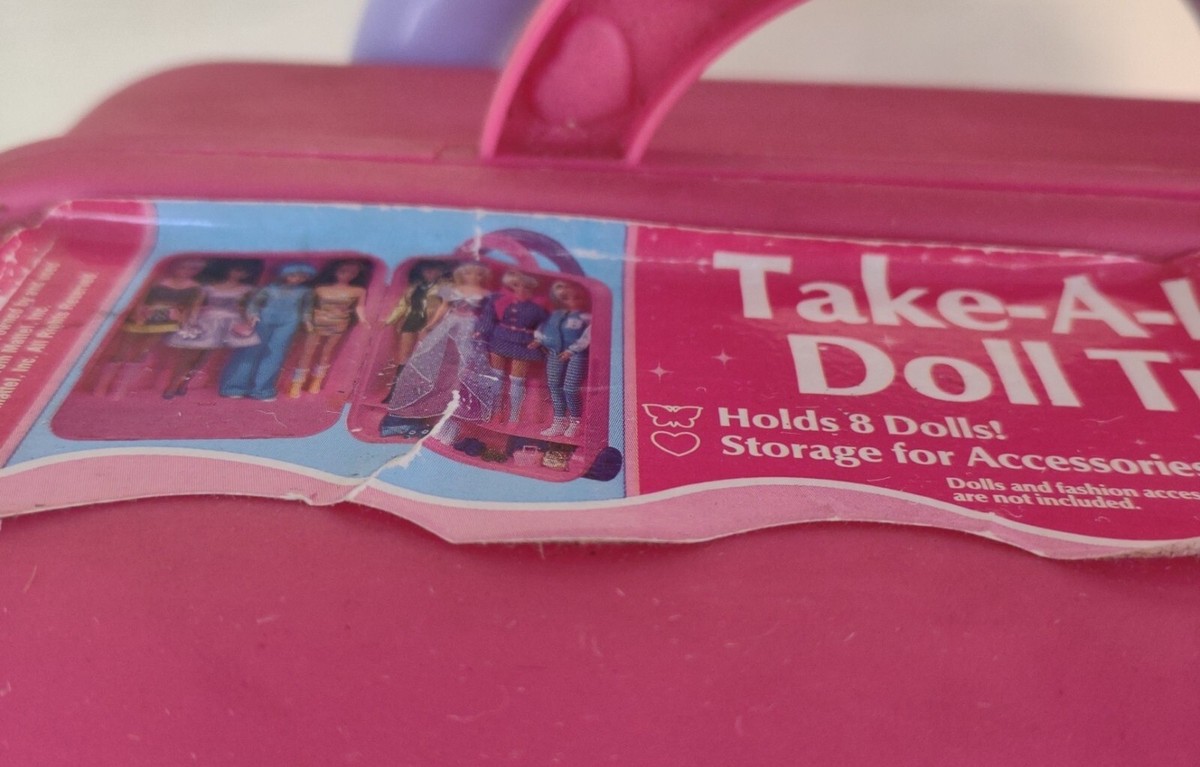 Valise à Roulettes Barbie 'Take A Long' 1998 - Vintage Années 90 - Pour 6 Poupées