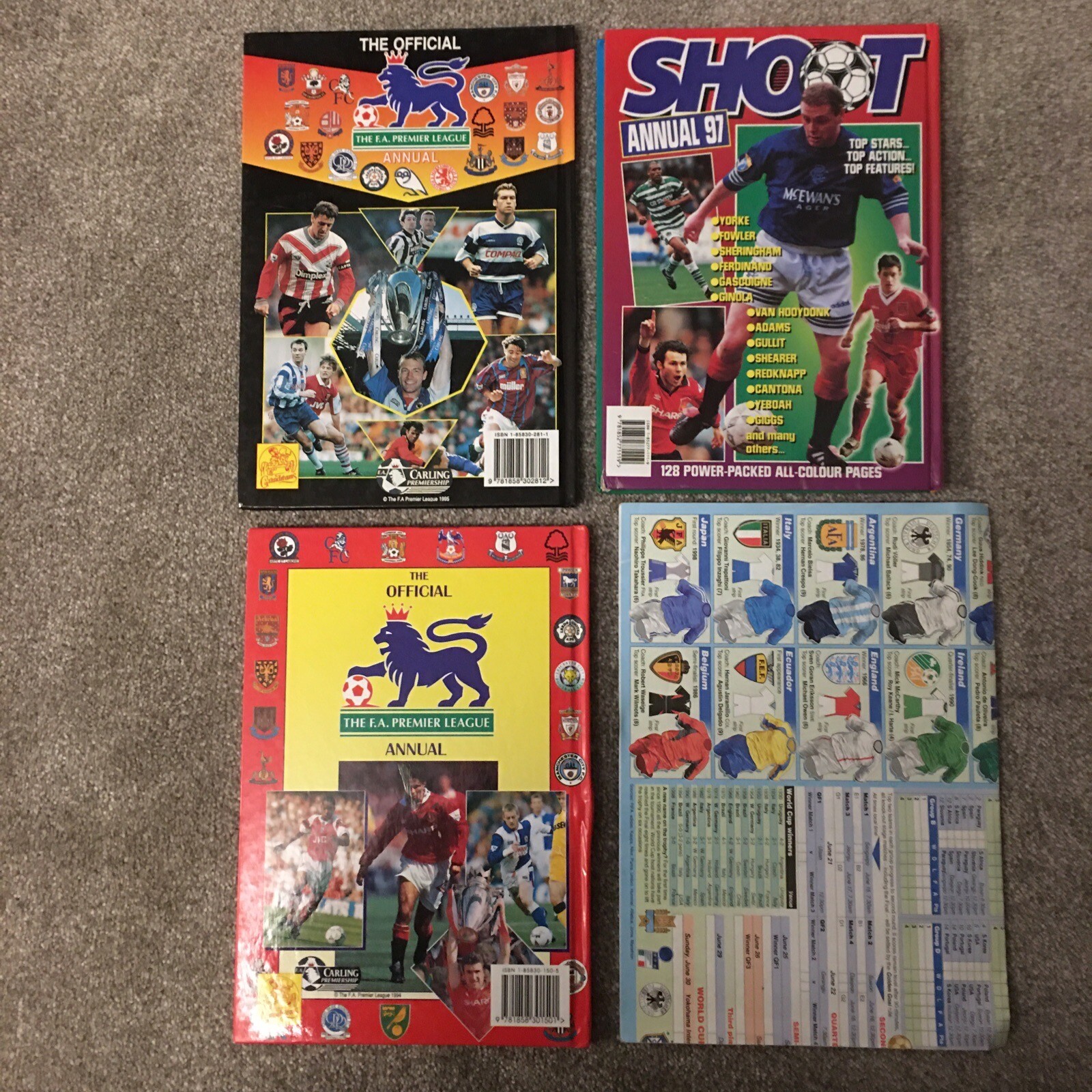 Vintage Football annuals eBay