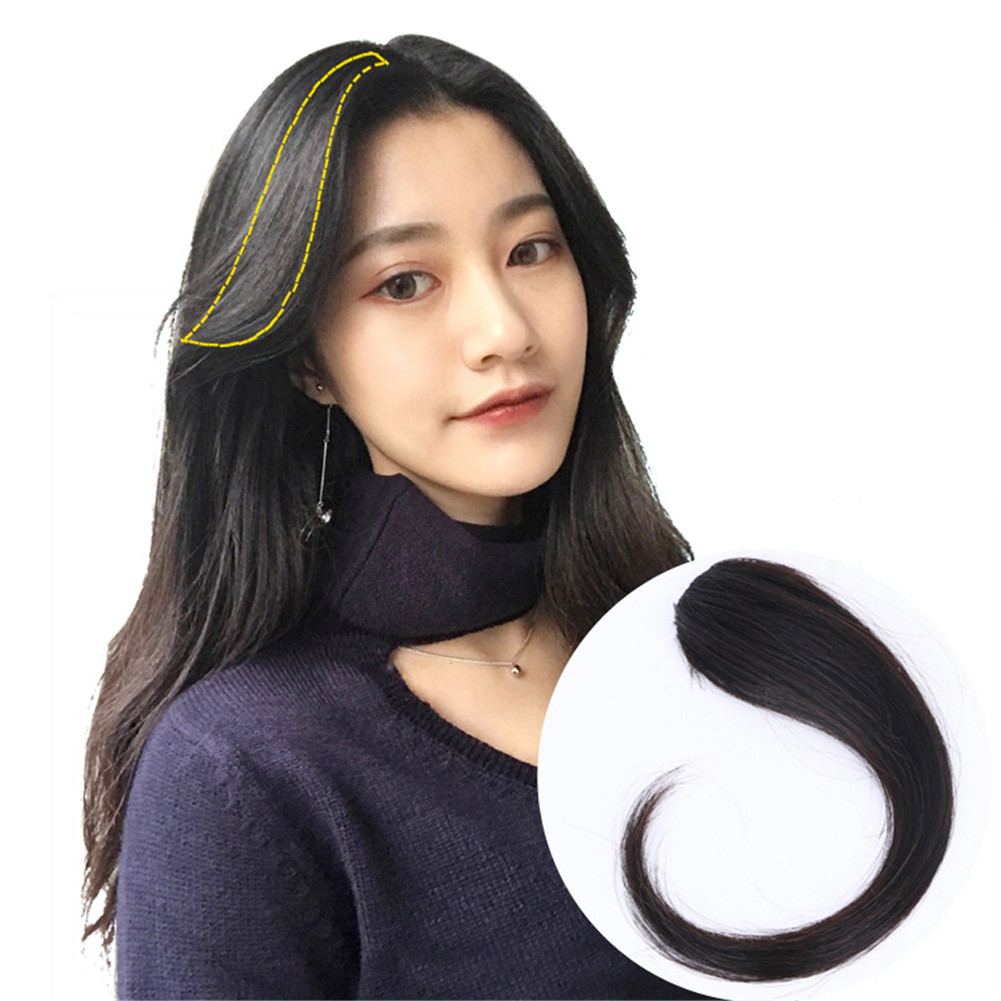 Women Front Middle Side Bangs Clip In Human Hair Extensions Air