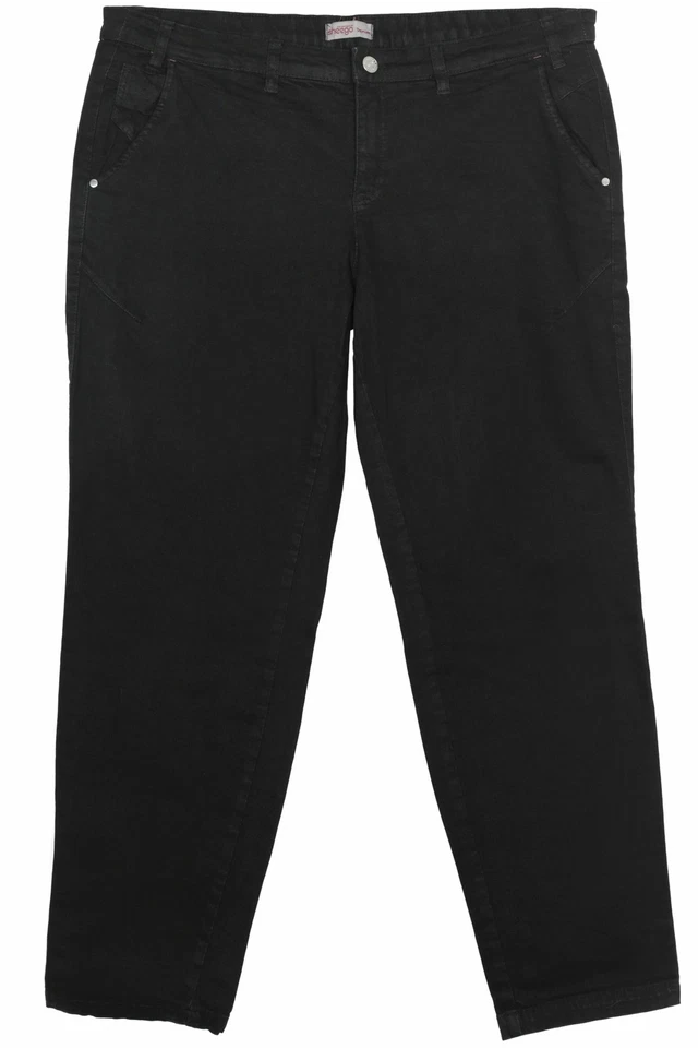 sheego Stretchjeans Die Schmale Slim Jeans Hose Damen Denim Schwarz Plusgröße - Bild 1 von 1