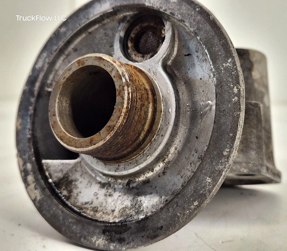 1995-2003 Ford F250 F350 7.3L Super Duty caixa adaptador refrigerador de óleo #1815739C2 - Imagem 4 de 4