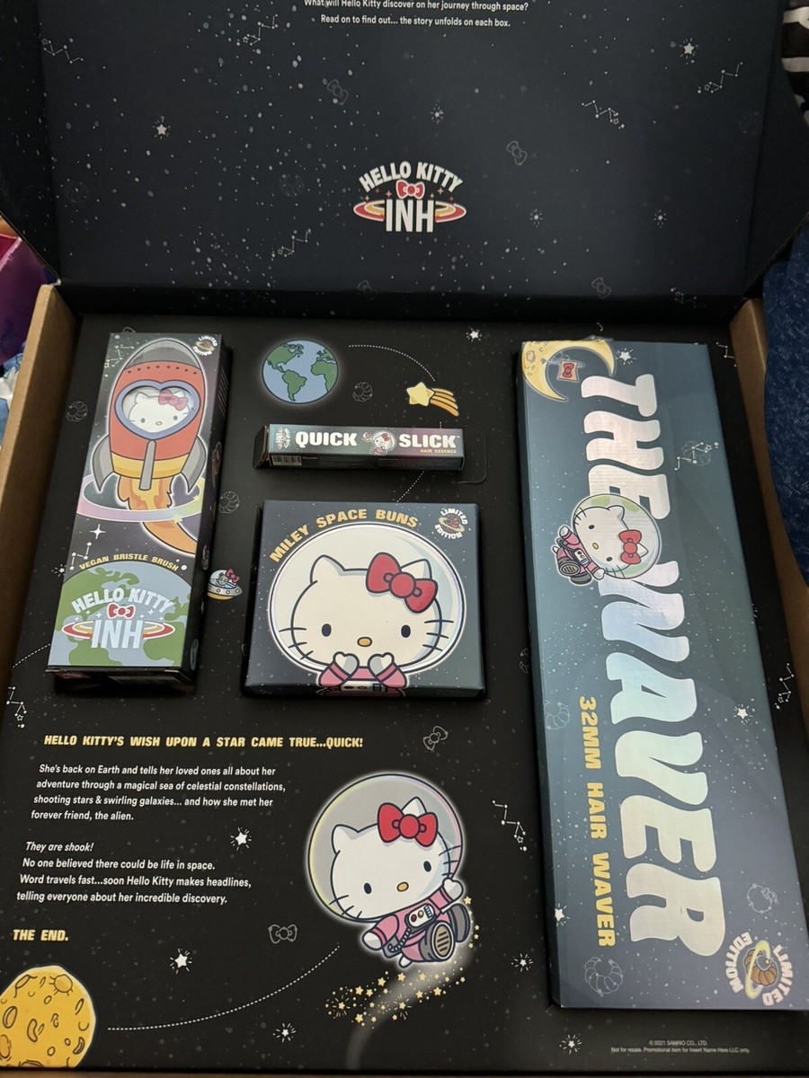 The Insert Name Here x Hello Kitty Hair Waver & Brush w/Space Bun