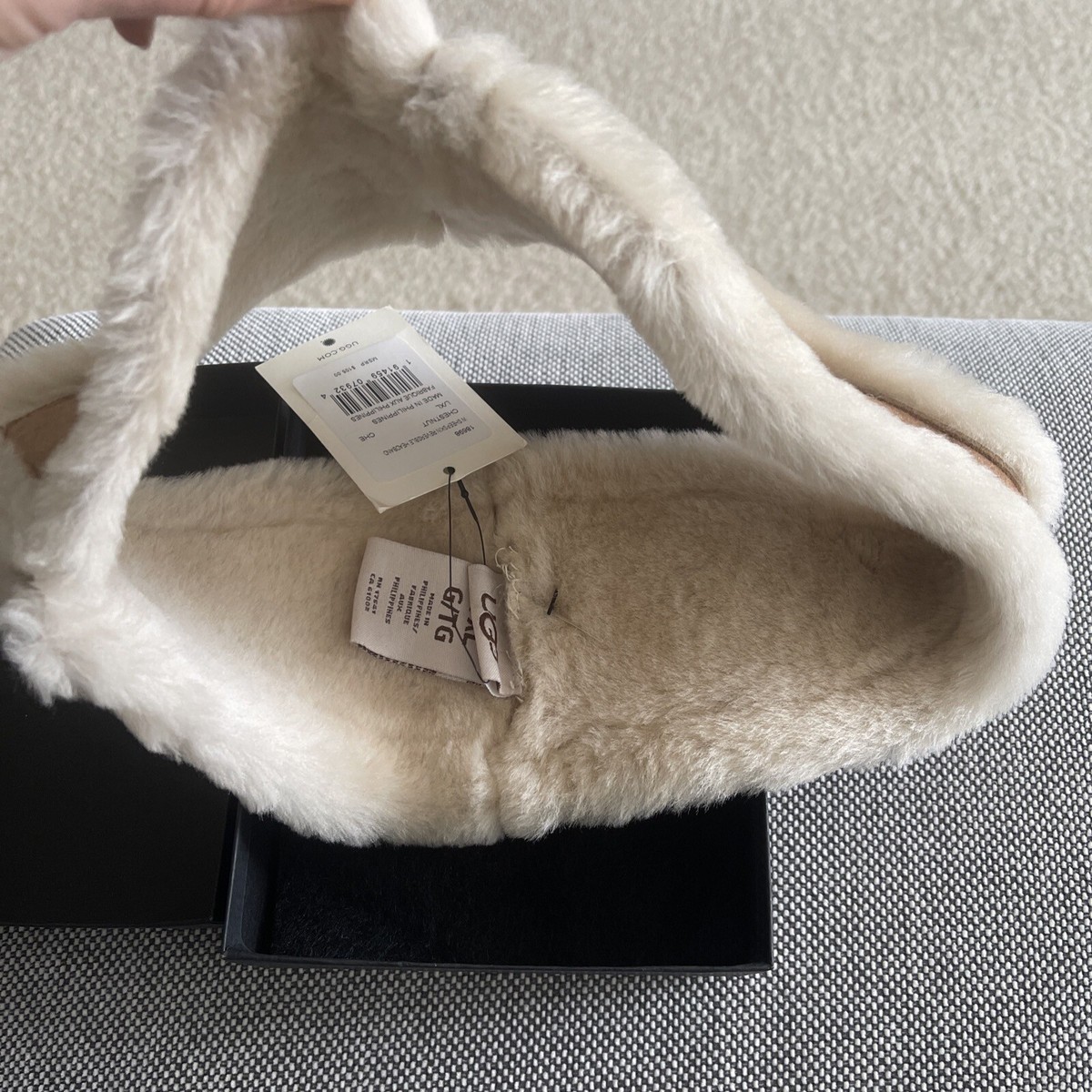 NWT UGG Genuine Shearling Reversible Headband UGG Australia Beige Headbands for Women | Mercari main image 2