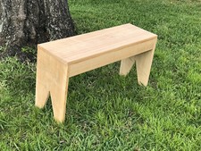 Solid Wood Entryway Garden Bench