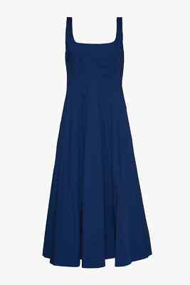 NWT STAUD WELLS DRESS IN MIDNIGHT BLUE 4  In the Original Dress Sheath!  Fresh!